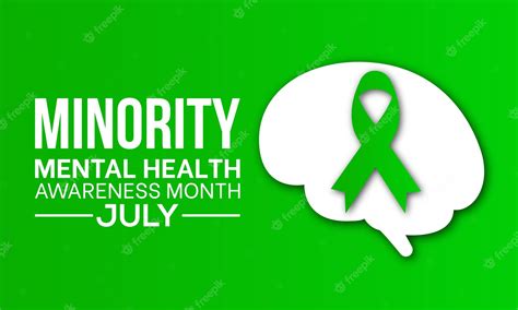 Premium Vector Minority Mental Health Awareness Month Health Awareness Concept Vector Template