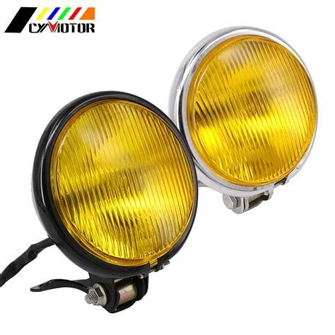 Faro Antiniebla Retro De 12V Para Motocicleta Luz Delantera Para