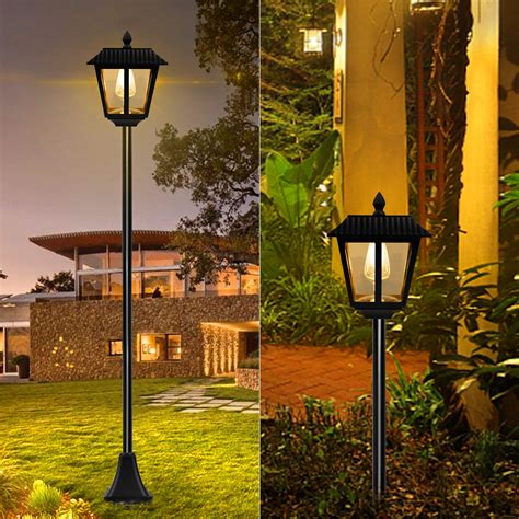 Maggift Inch Solar Lamp Post Lights Lumen Solar Powered Vintage