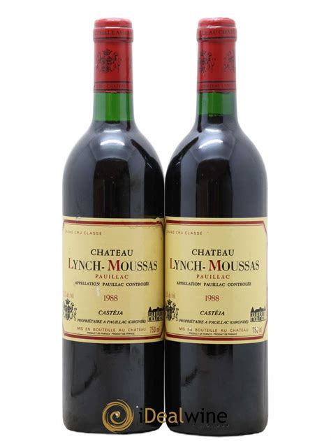 Acheter Château Lynch Moussas 5ème Grand Cru Classé 1988 lot 6701