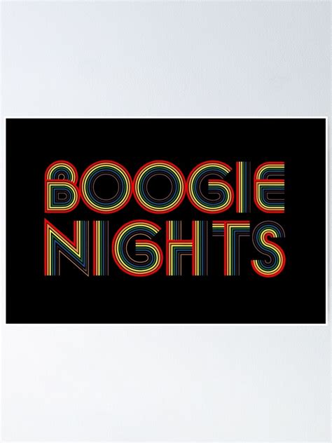 "Boogie Nights" Poster by behindurshades | Redbubble