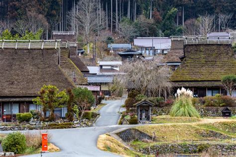 Traditional Thatched Roof Houses Of Miyama Village In Kyoto Prefecture