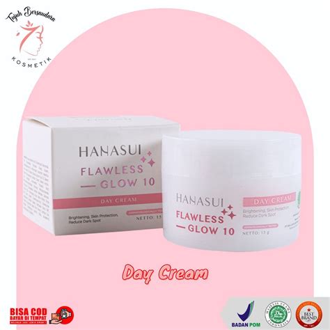 Jual Hanasui Flawless Glow 10 Day Cream Shopee Indonesia