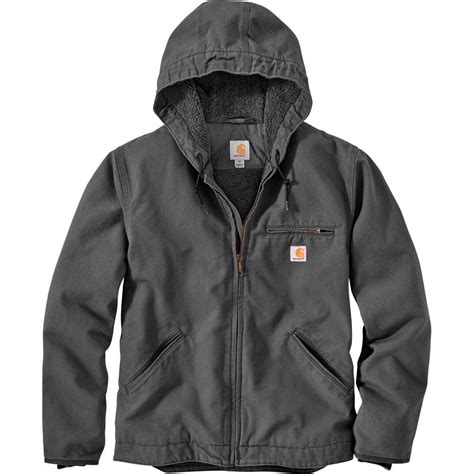 Carhartt Relaxed Fit Washed Duck Sherpa Lined Jacket Men S