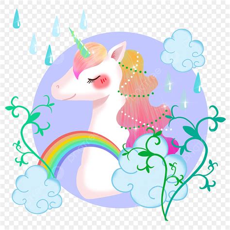 Arco Iris De Dibujos Animados Lindo Unicornio