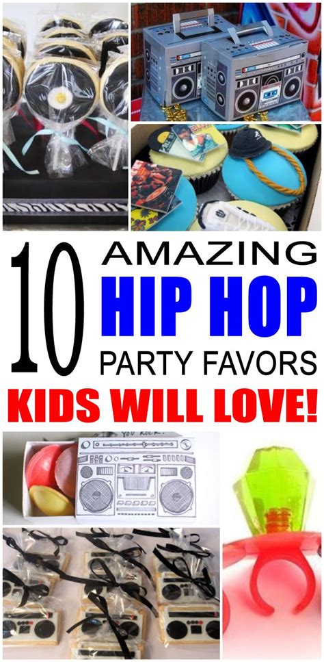 Hip Hop Party Favor Ideas - Kid Bam | Hip hop birthday party, Hip hop party, Boy party favors