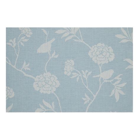 Celeste Light Blue Woven Vinyl Placemats Elegant Set