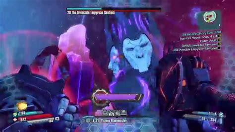 Borderlands The Pre Sequel The Invincible Empyrean Sentinel Boss Fight Athena Solo