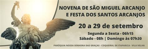 Novena De S O Miguel E Festa Dos Santos Arcanjos Arquidiocese De Vit Ria