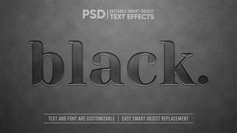 Artstation Black Psd Fully Editable Text Effect Layer Style Psd