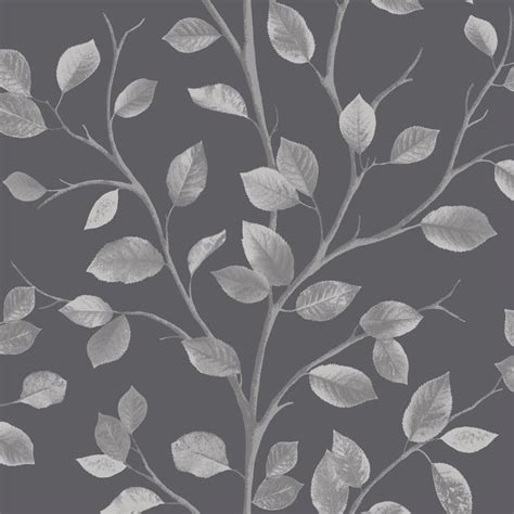 Metallic Silver Leaf Wallpaper - WallpaperSafari