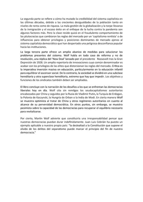 LA CRISIS DEL CAPITALISMO DEMOCRATICO PDF