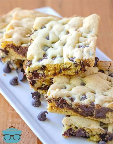 Lazy Chocolate Chip Cookie Bars Video The Country Cook