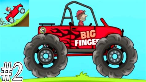 Hill Climb Racing Gameplay Walkthrough Part 2 Big Finger Monster