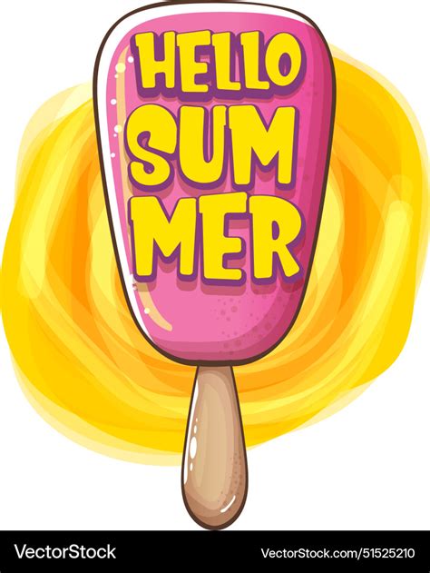 Hello Summer Concept Royalty Free Vector Image