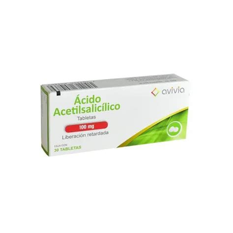 Compra Ácido Acetilsalicílico 100 Mg Con 30 Tabletas Prixz