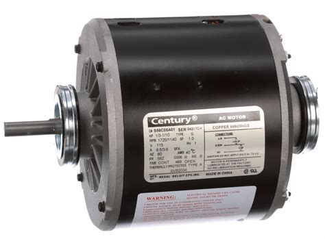 Century Evaporative Cooler Motor 2 Speed 13 110 Hp 17251140 Nameplate Rpm 115v Ac