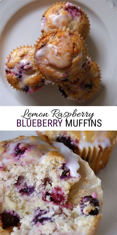 Lemon Raspberry Blueberry Muffins Artofit