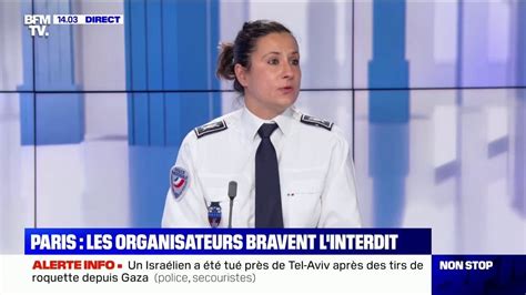 Manifestation pro palestinienne interdite à Paris 4200 policiers et