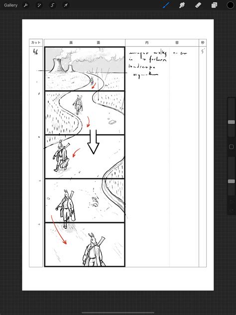 Film Storyboards On Twitter This New Procreate Storyboard Template