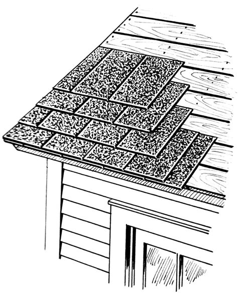 Shingle Roof Detail Drawing