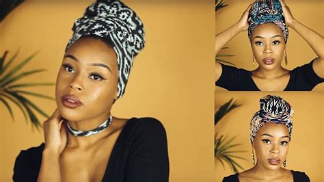 How To Tie A Headwrap Headscarf Styles For Natural Hair Off