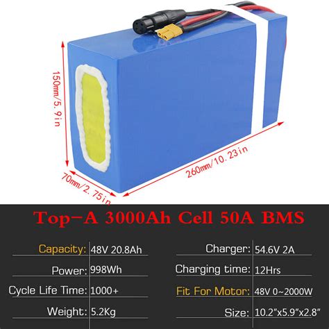 UPP 20 8Ah 40Ah Ebike Battery 72V 60V 52V 48V Rechargeable Battery For