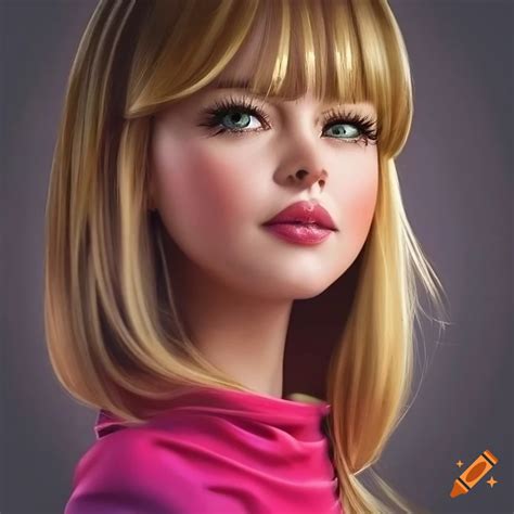 Portrait Of Mabel Pines With Blonde Bangs In High Resolution On Craiyon