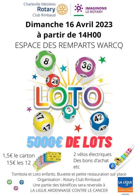 Loto Du Rotary Le Dimanche 16 Avril 2023 14h00 Commune De Warcq