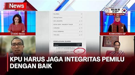 Pemilu Bikin Gaduh KPU Dituntut Buka Bukaan Server Data INews Room