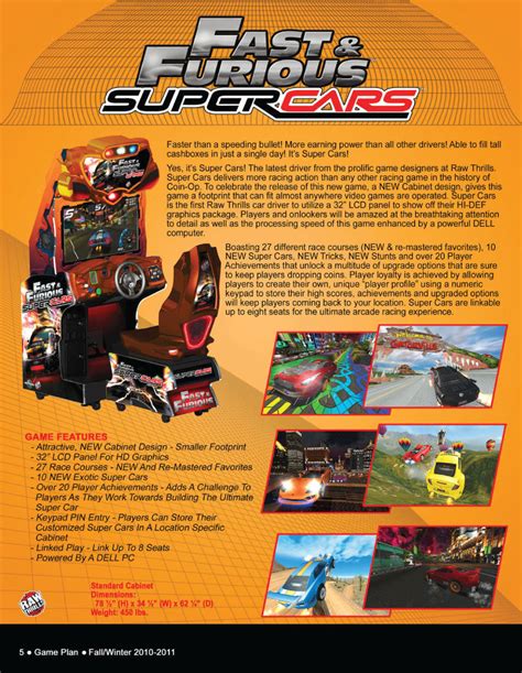 Fast And The Furious Super Cars Arcade Driving Game Mandp Amusement