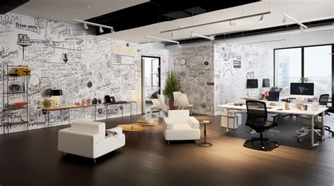 Eco Friendly Office Design Reducing Waste With Dry Erase Wall