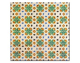 Andalusian Painted Tile Spanish Tile From Cordoba Granada Etsy