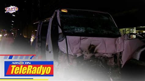 3 Sugatan Matapos Sumalpok Ang Sinasakyang Van Sa Bus Ng EDSA Carousel