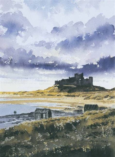 Bamburgh Castle Print Alan Reed Art Paintings Of Bamburgh