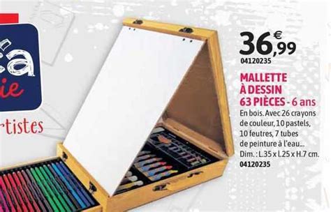 Promo Mallette à Dessin 63 Pièces chez JouéClub iCatalogue fr