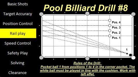 Pool Billiard Drill 8 Youtube