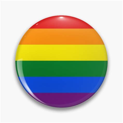 Gay Pride Flag Pin For Sale By Calchamomile Redbubble