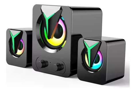 Bocinas Gamer Subwoofer P Pc Con Subwoofer Altavoces Rbg X