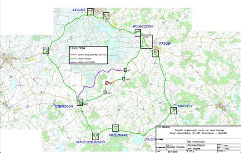 Projekt Organizacji Ruchu Na Czas Przebudowy Drogi 527 Gmina Rychliki