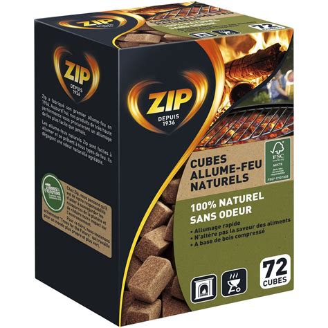 Zip Allume Feux Naturels Sans Odeurs Cubes Pas Cher Prix Auchan