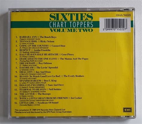 Sixties Chart Toppers Volume Two Cd Record Shed Australias Online Record Cd And