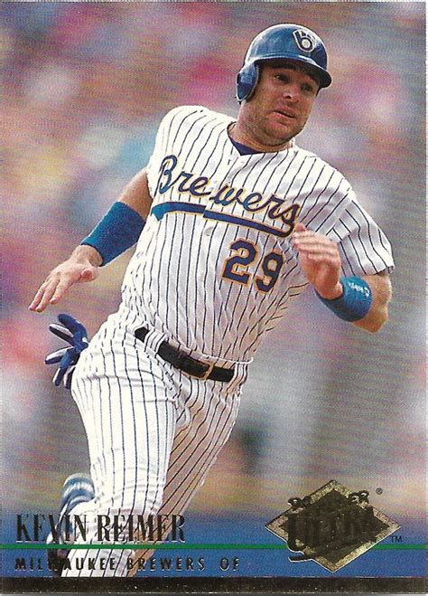 Kevin Reimer 1994 Fleer Ultra 82 Milwaukee Brewers Baseball Card