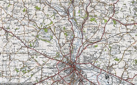 Historic Ordnance Survey Map Of Allestree 1946