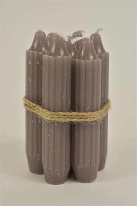 Set Pencil Taper Candle H Cm Taupe Groothandel Wiljan