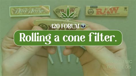 Trick For Rolling The Best Raw Cone Filter Tip 🎉 Youtube