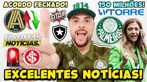 ACORDO FECHADO NO PALMEIRAS 3 EXCELENTES NOTÍCIAS NO VERDÃO