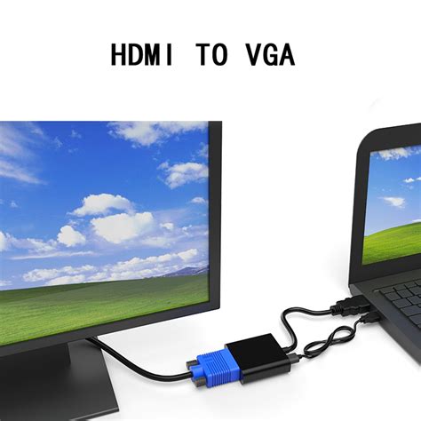 Adaptor Video Hellumfal Hdmi Mama Vga Tata Negru Emag Ro