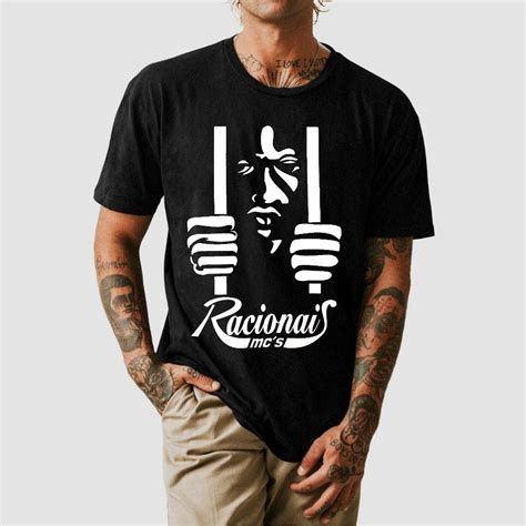 Camiseta Racionais MC S Preta De Banda Masculina E Feminina Unissex