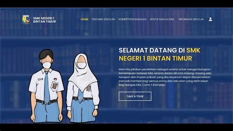 Aplikasi Website Informasi Menggunakan Bootstrap Website Sekolah